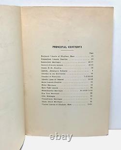 Très rare! Revue de la famille LINCOLN 6 volumes complets 1916 Histoire généalogique historique