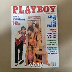 Troisième Édition Octobre 1993 Playboy Magazine Jerry Seinfeld Pac 10 Filles