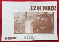 U2 Numéro Un Magazine Pré-propagande Novembre 81 Véritable Officiel Promo