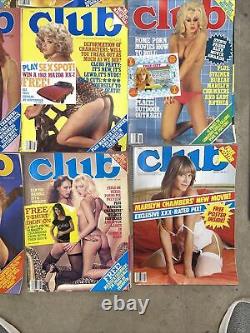 VTG - Lot de 10 magazines Club vintage des années 1980 dans le style Playboy - Photographie pour hommes