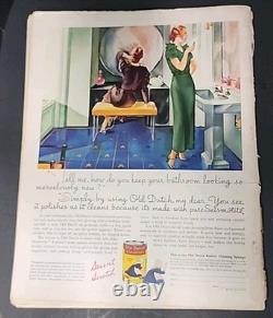 VTG McCall's Magazine 1935 Lot de (9) numéros janv., juil. et oct., nov. Neysa McMein