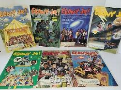 Vintage 1980's Era Ebony Jr. Magazines Lot De 7 Jackson Halloween Noël