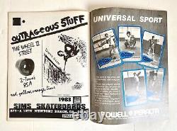 Vintage 1983 Trans World Skateboard Magazine #1 Skateboard Première 1ère Édition