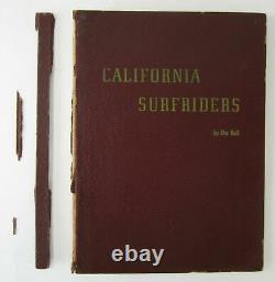 Vintage Histoire Du Surf California Surfriders By Doc Ball 1st Edition 1946 Rare