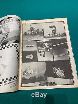 Vintage Magazine Thrasher Skateboard 1981 Large Print 1er Problème Forme Solide Rare