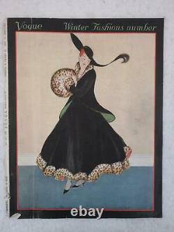 Vintage Original Vogue Magazine 14 Octobre 1915 E. M. A. Steinmetz Couverture Seulement