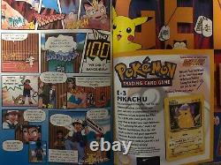 Vintage Pokemon E-3 Pikachu Card 58/102 + Nintendo Power Magazine Volume 124