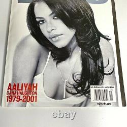 Vintage Vibe Magazine Aaliyah Repose En Paix Novembre 2001 Haughton Couverture Numéro