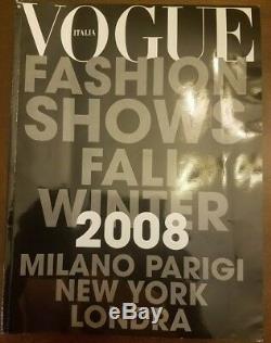 Vogue Italia Juillet 2008 Black Issue 2008 Automne Hiver Défilé De Mode Magazine