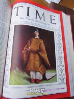 Volume Relié de TIME Magazine Avril-Juin 1932 Rare Original