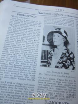 Volume Relié de TIME Magazine Avril-Juin 1932 Rare Original