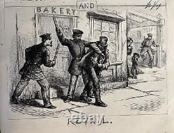 Volume relié de Harper's Weekly de 1871 de Thomas Nast sur l'incendie de Chicago. 1216 pages.