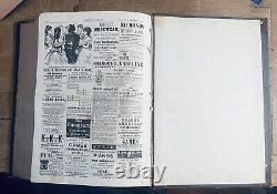 Volume relié de Harper's Weekly de 1871 de Thomas Nast sur l'incendie de Chicago. 1216 pages.