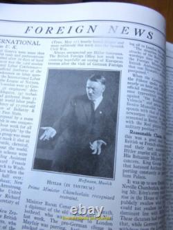 Volume relié du magazine TIME Juillet-Septembre 1937 Rare Original