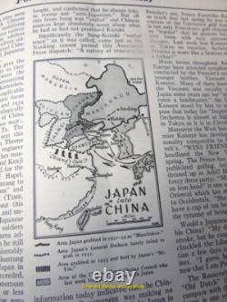 Volume relié du magazine TIME Juillet-Septembre 1937 Rare Original