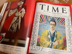 Volume relié du magazine TIME de janvier à juin 1934, rare et original