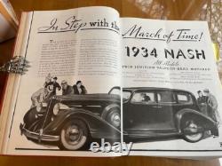 Volume relié du magazine TIME de janvier à juin 1934, rare et original