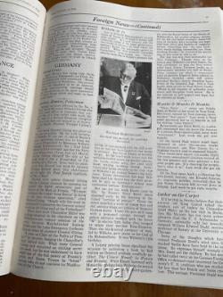Volume relié du magazine TIME de janvier à juin 1934, rare et original