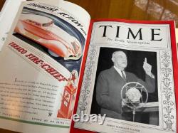 Volume relié du magazine TIME de janvier à juin 1934, rare et original