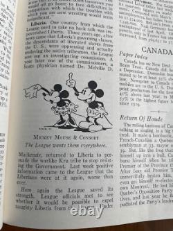 Volume relié du magazine TIME de janvier à juin 1934, rare et original