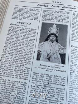 Volume relié du magazine TIME juillet-décembre 1926, original rare