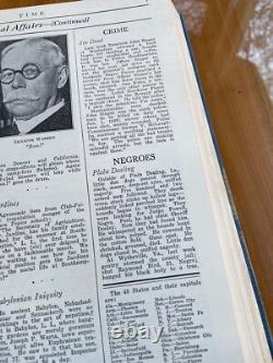 Volume relié du magazine TIME juillet-décembre 1926, original rare