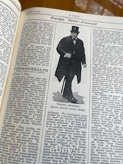 Volume relié du magazine TIME juillet-décembre 1926, original rare