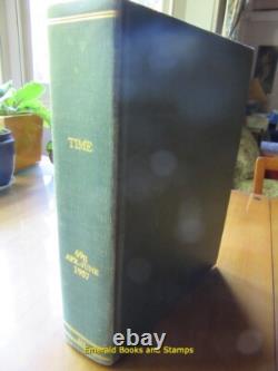 Volume relié original de TIME Magazine avril-juin 1957 capsule temporelle rare