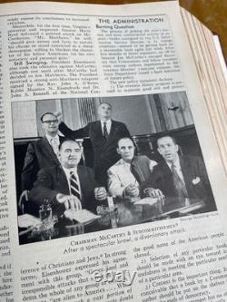 Volume relié original de TIME Magazine juillet-septembre 1953 capsule temporelle rare