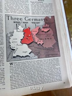 Volume relié original de TIME Magazine juillet-septembre 1953 capsule temporelle rare