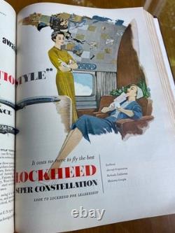 Volume relié original de TIME Magazine juillet-septembre 1953 capsule temporelle rare