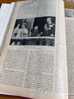 Volume relié original du magazine TIME, janvier-mars 1953, rare capsule temporelle