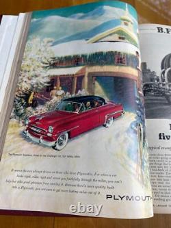 Volume relié original du magazine TIME, janvier-mars 1953, rare capsule temporelle