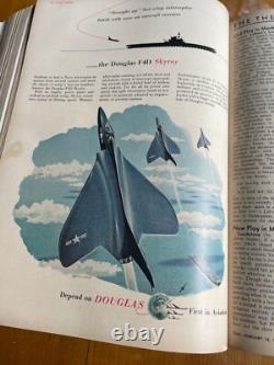 Volume relié original du magazine TIME, janvier-mars 1953, rare capsule temporelle
