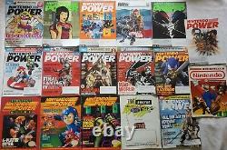 Vtg Nintendo Power Lot 17 Magazine 4 Numéros Récents Mario Zelda Tyson Posters Nes