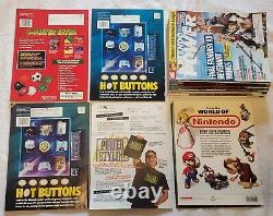 Vtg Nintendo Power Lot 17 Magazine 4 Numéros Récents Mario Zelda Tyson Posters Nes