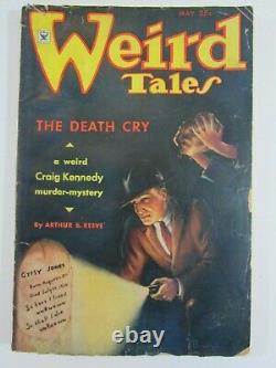 Weird Tales, Mai 1935 Vg Robert E. Howard Conan Beyond The Black River