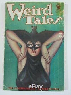 Weird Tales Octobre 1933 10/33 Robert E. Howard Couverture De Batwoman Emblématique De Brundage