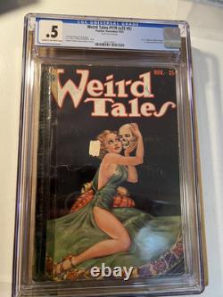 Weird Tales Pulp #119 1933 Vol. 22, #5 Note CGC 0.5 Couverture Classique de Crâne