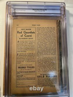 Weird Tales Pulp #119 1933 Vol. 22, #5 Note CGC 0.5 Couverture Classique de Crâne