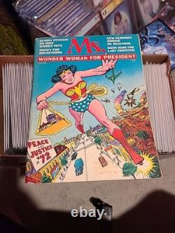 Wonder Woman Pour Présidente Ms. Magazine Juillet 1972 Vol 1 No 1 Steinem Féminisme
