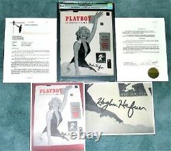 World’s Best Cgc #1 Playboy Collection 4 Hefner Signé & Authentifié + 10.0