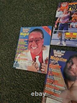 Wwf Superstars Magazine Lot Of 9 1987 88 89 Hulk, Warrior Wrestling Wwe Vintage